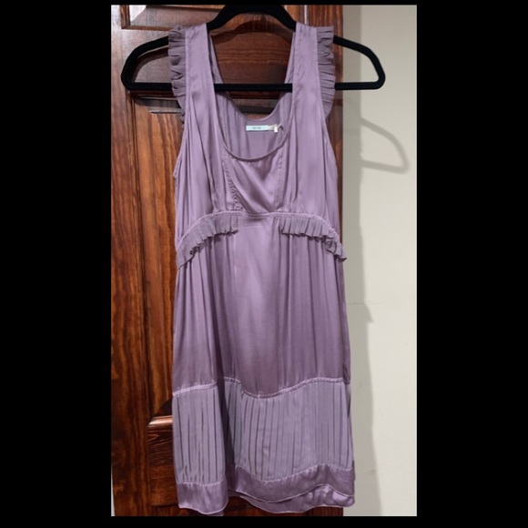 Vintage Kimchi Blue Dress Medium Lavender Purple Ruffle detail Great condition! - Picture 10 of 12